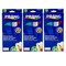 Thick Core Colored Pencils, Assorted Colors, 3.3 mm core, 24 Per Pack, 3 Packs